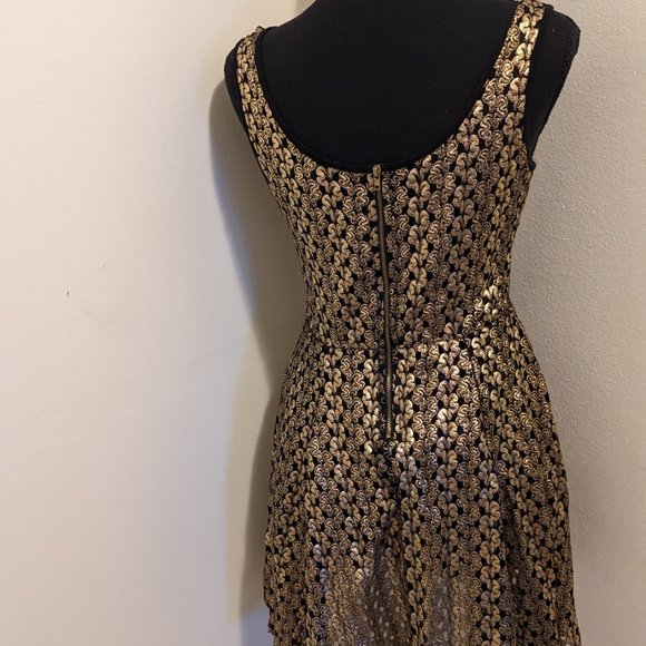 Gold & Black Short Dress - Picture 8 of 11